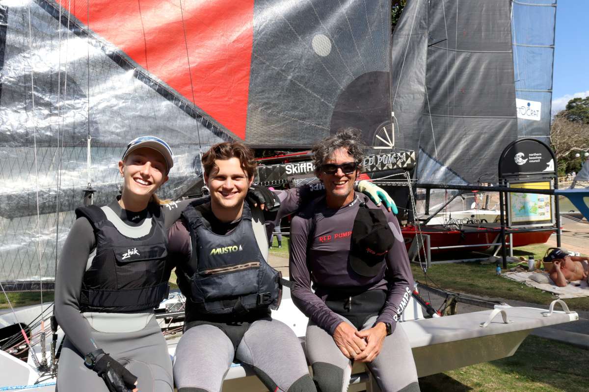Zoe Dransfield, Jamie Stodart and Hugh Stodart