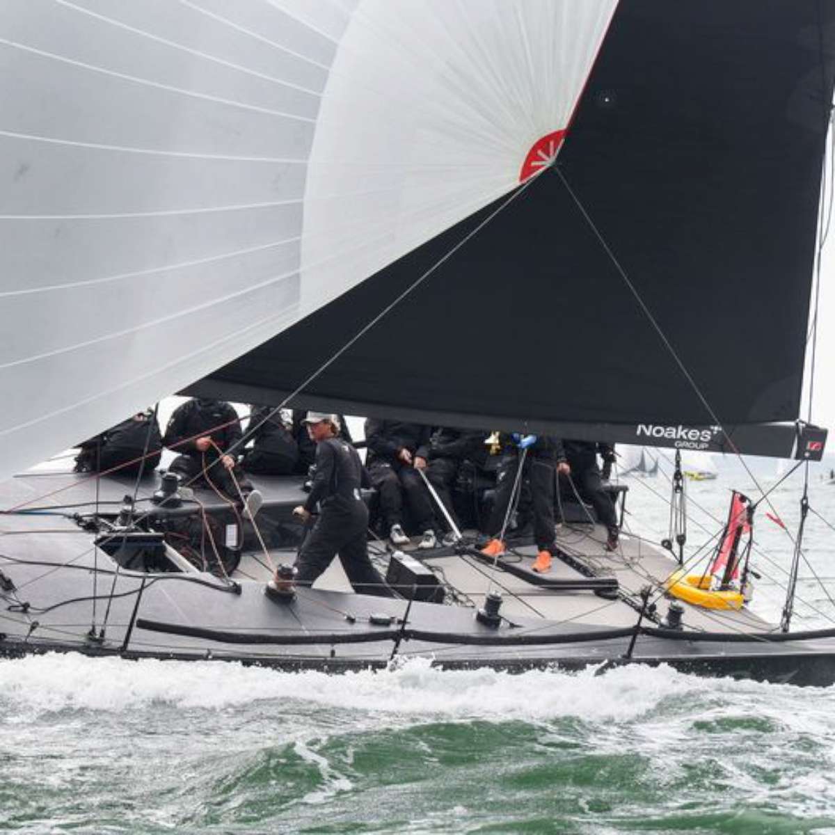 Back 2 Black racing in the Solent. Credit - RORC