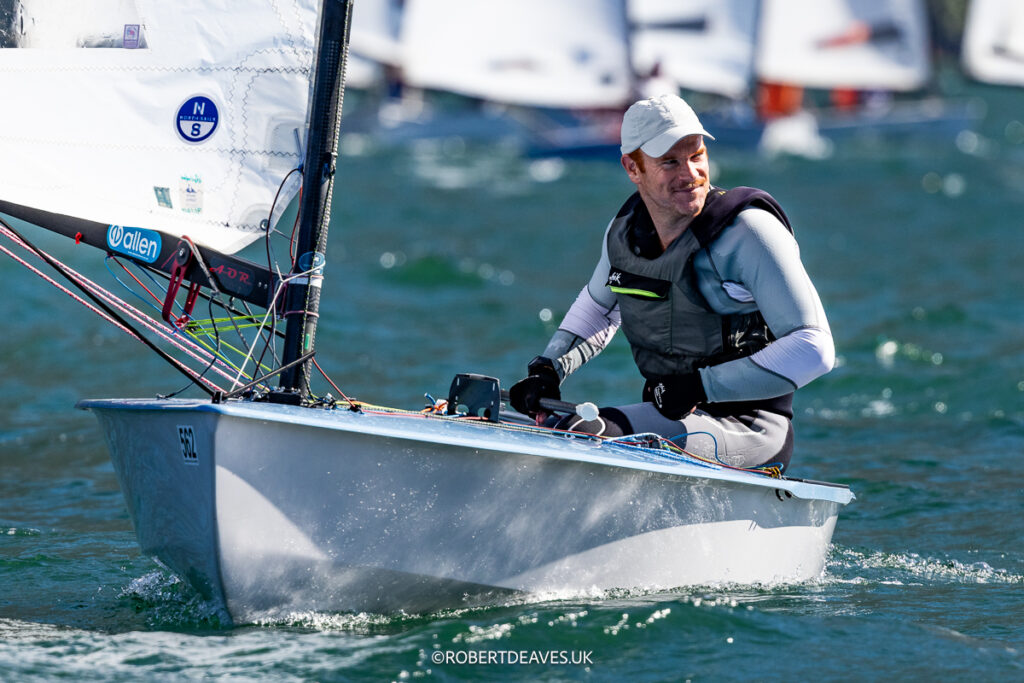 Andrew Mills wins OK Dinghy Worlds - Credit Robert Deaves