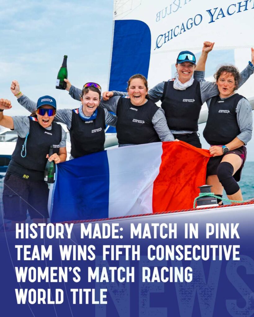 Match in Pink team wins fifth consecutive Women’s Match Racing World title