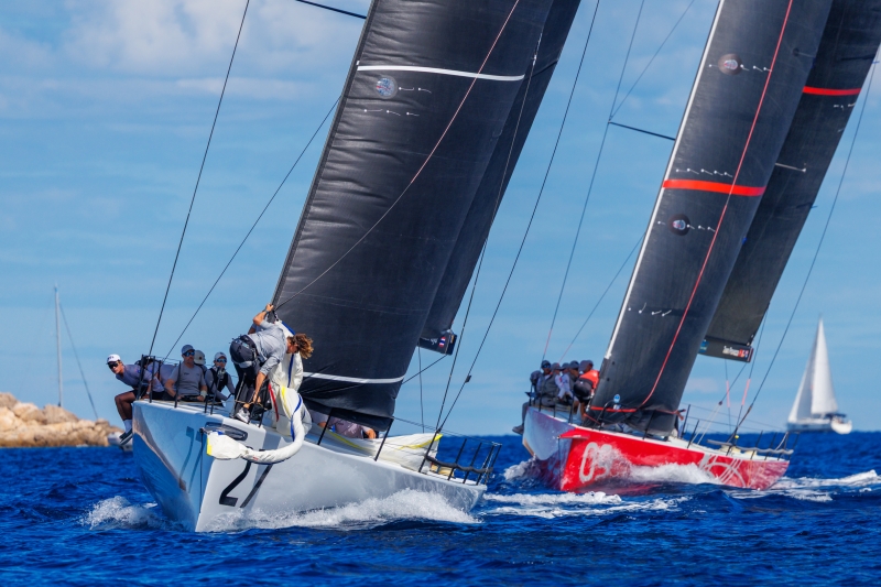 Vayu and Provezza, 52 Super Series - Porto Cervo - Range Rover Sailing Week. ﻿Photo credit: 52 Super Series/Nico Martinez