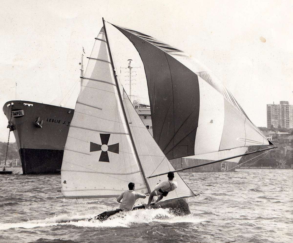 Porter's Interdominion champion Aussie 12ft skiff (provided by David Porter)