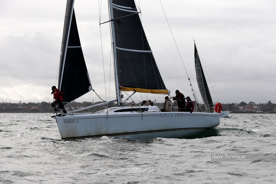 Foggy Dew in the 2022 Winter Series Race 4 Photo by Dave Hewison