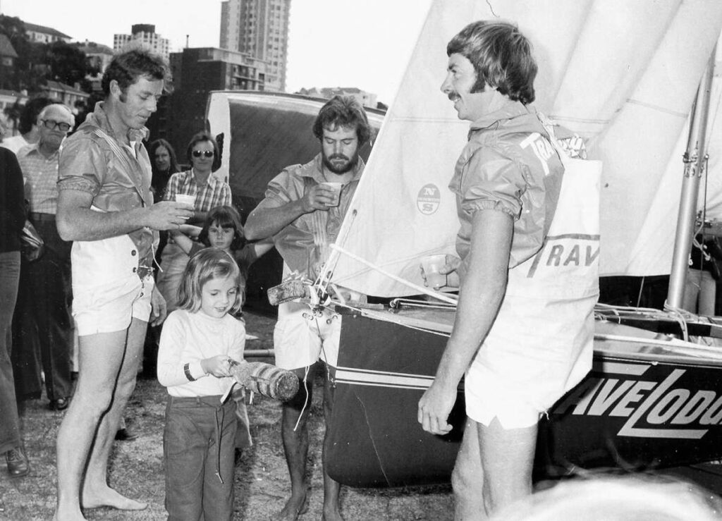 Woody 1st 18 footer Perc and Steamer crew 1975