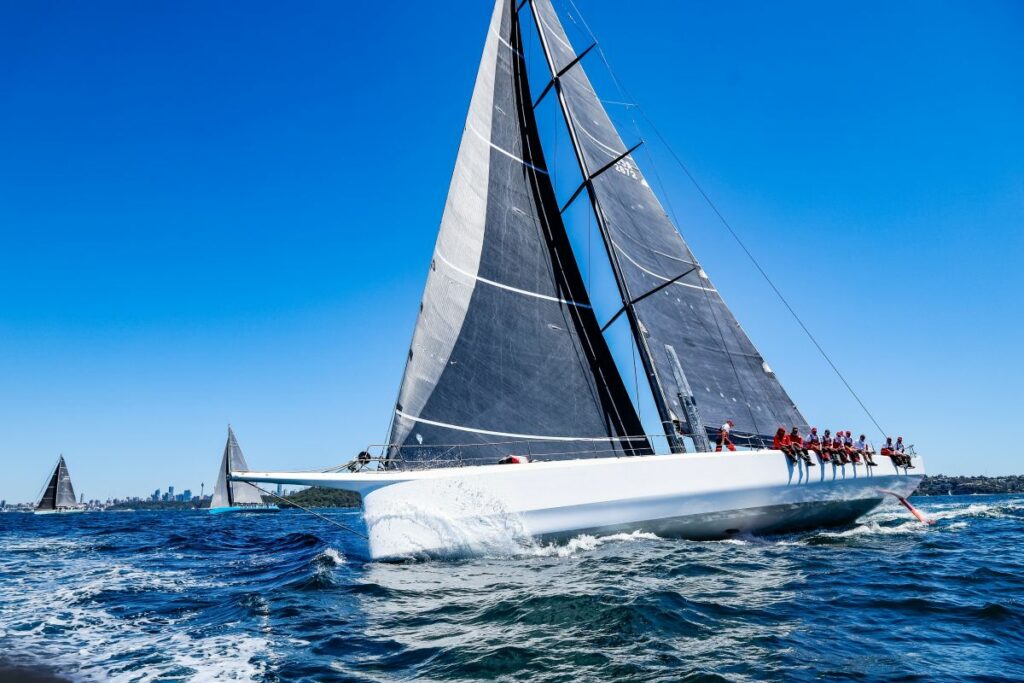 Lucky led the fleet out of the Harbour - credit Salty Dingo, S2A race