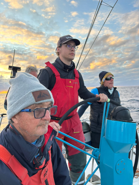 D'Arcy Kemp from RPAYC's youth program at the helm - pic courtesy of Antipodes