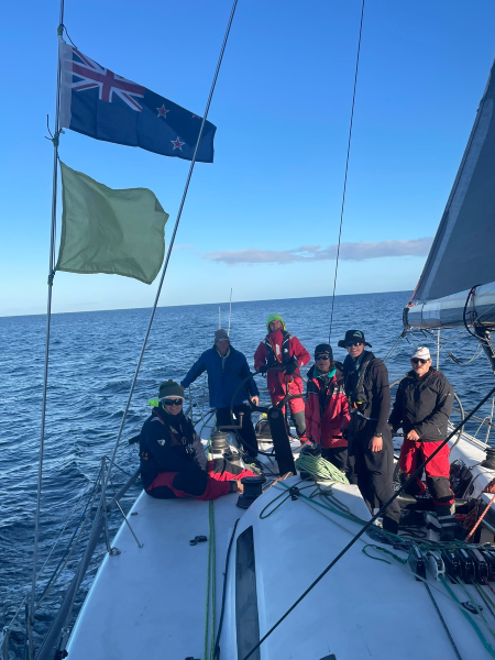 Life aboard Frantic this morning - pic courtesy Frantic