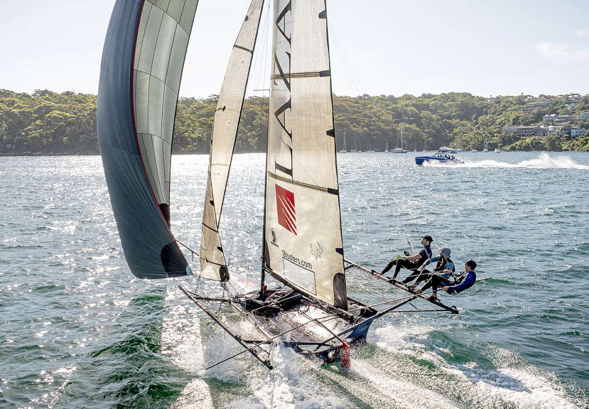 The Lazarus crew make it look easy during the 2024 Giltinan Championship (SailMedia)
