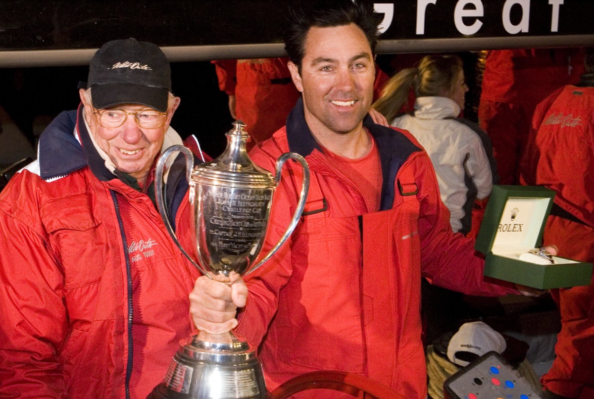 The late Robert Oatley and Mark Richards
