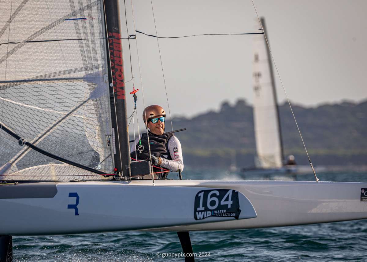 Dave Shaw NZL 270, is the local hero who should never be overlooked. His 2nd back in 2019 shows his danger to the Open fleet