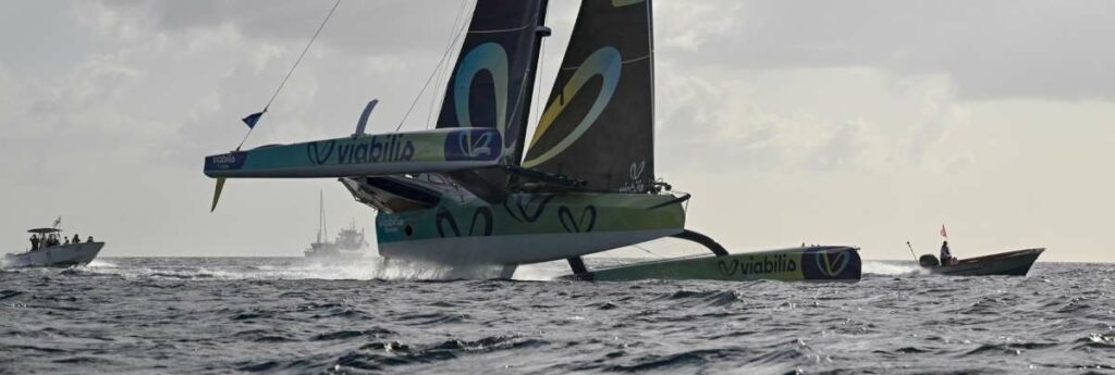 Viabilis Oceans are winners in the Ocean Fifty class in TRANSAT CAFÉ L’OR - Credit Jean Louis Carli / Alea
