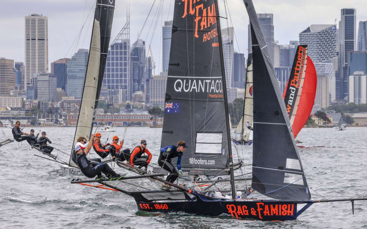 Approaching the weather mark in last Sunday's Spring Championship Race 4 (SailMedia)