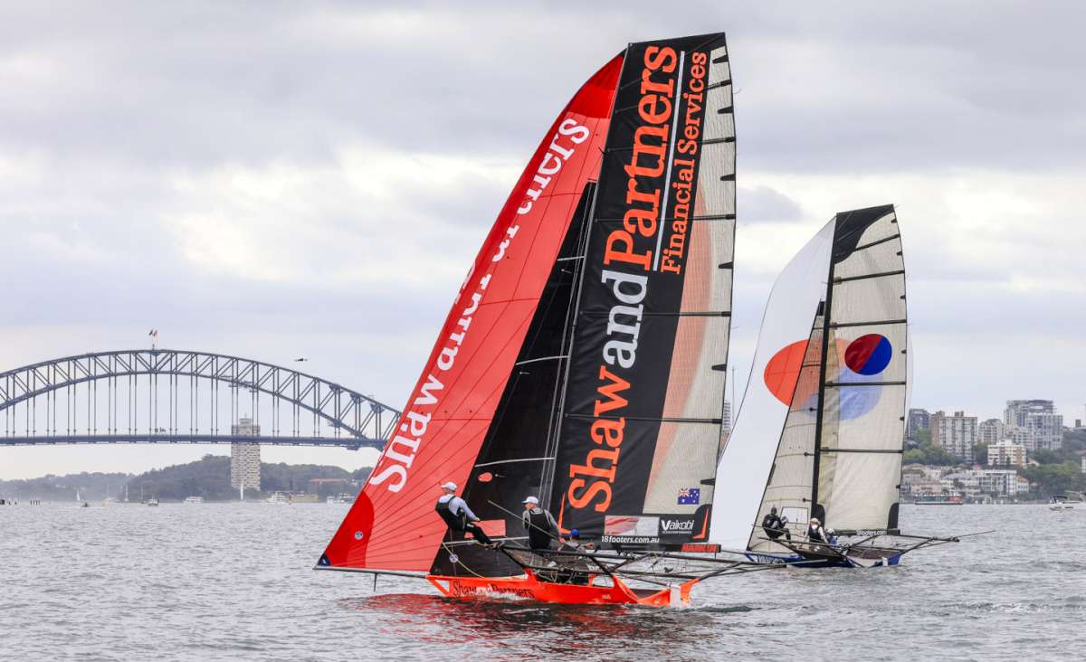First time on the water for the new Shaw and Partners Financial Services skiff (SailMedia)