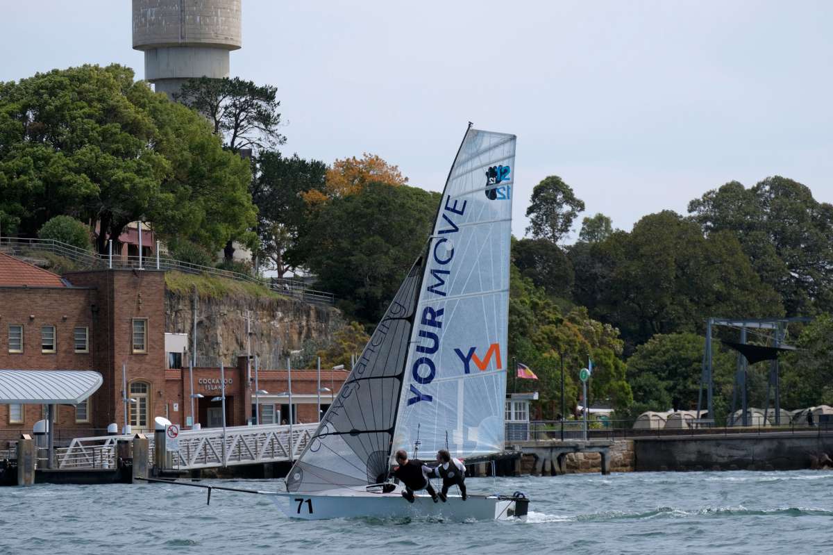 Your Move Conveyancing - handicap winner of the first two 12's Championships - pic courtesy 12ft skiffs