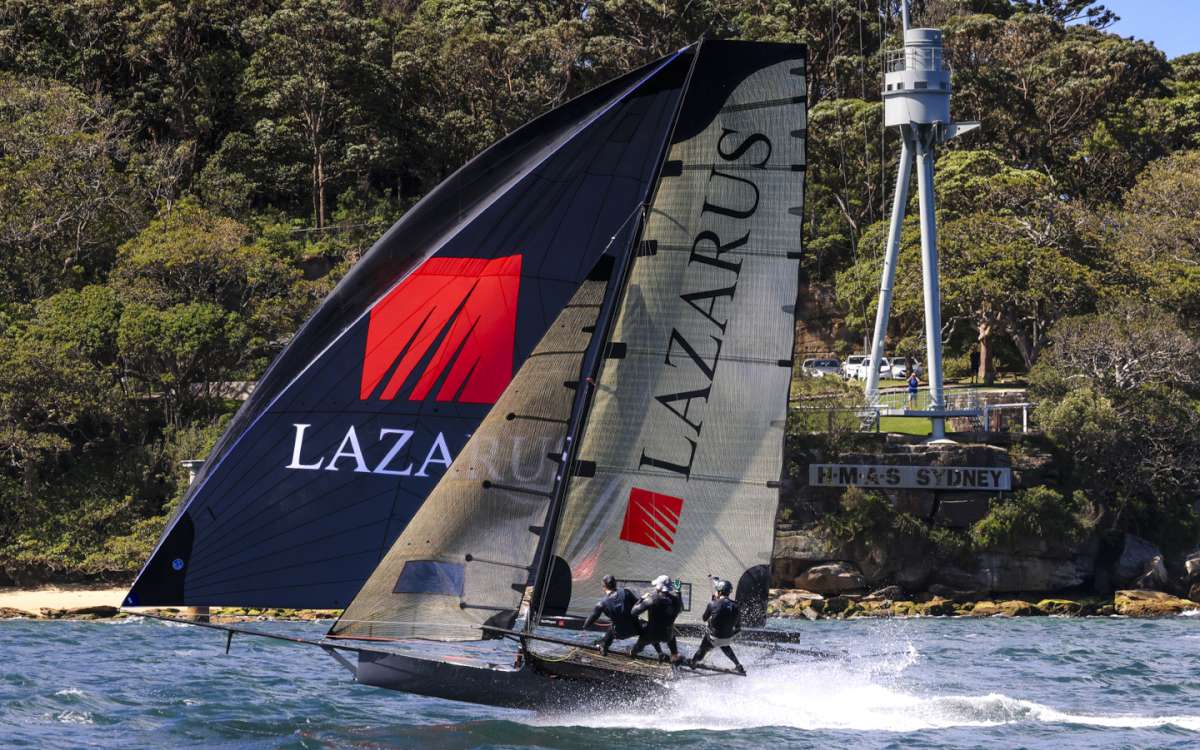 Lazarus Capital Partners got into second place before gear failure forced the team out (SailMedia)