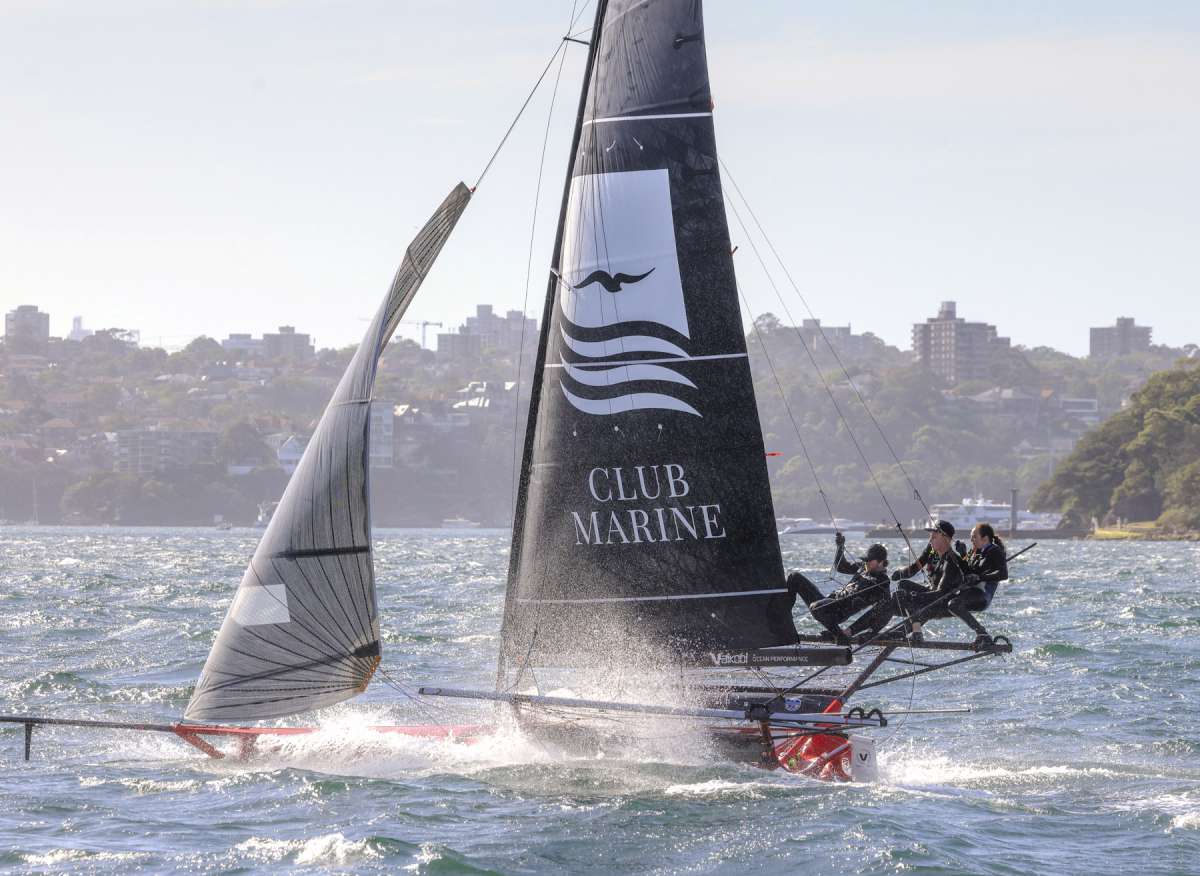 The action which has Club Marine in second place at the moment (SailMedia)