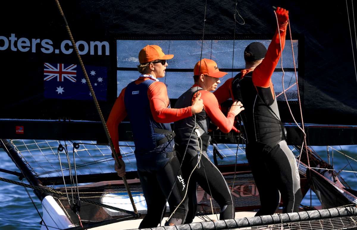 Sixt crew relax after taking the Spring Championship title (SailMedia)