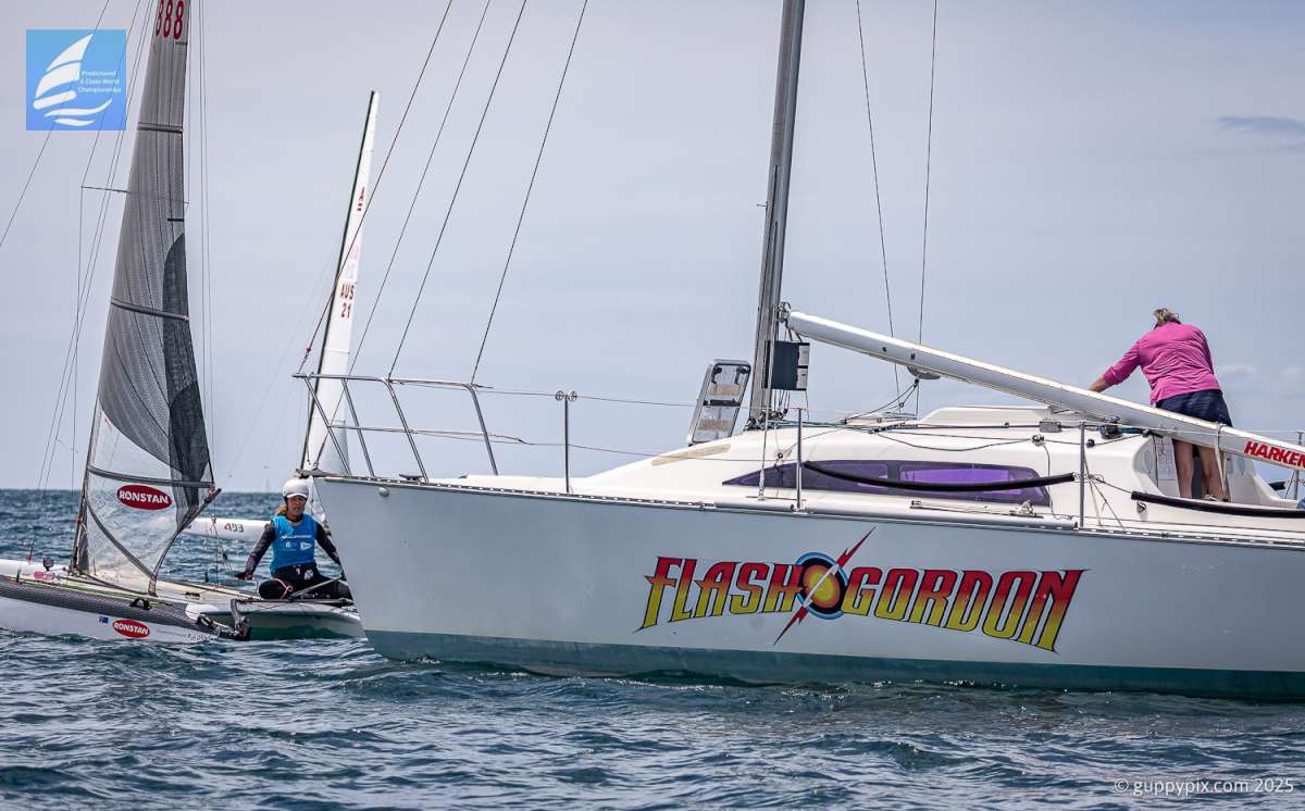 Carolijn Brouwer reunited for friends from her Europe days, in a magnicicently named vessel