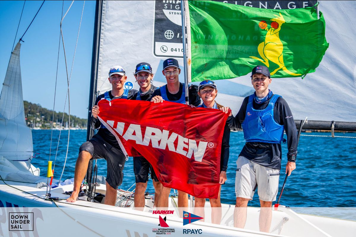 2024 Winners (RPAYC) - Daniel Kemp, Louis Tilly, Lachlan Wallace, Charlie Verity, Isabella Holdsworth - Credit Down Under Sail