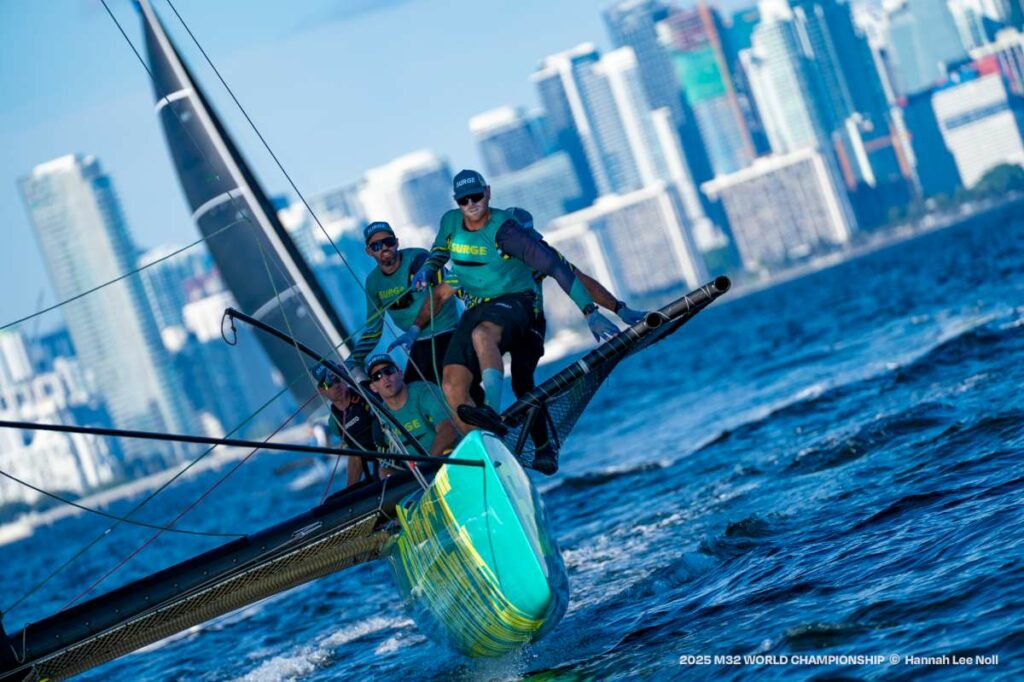 Surge leads at M32 Worlds on Biscayne Bay - Credit Hannah Lee Noll