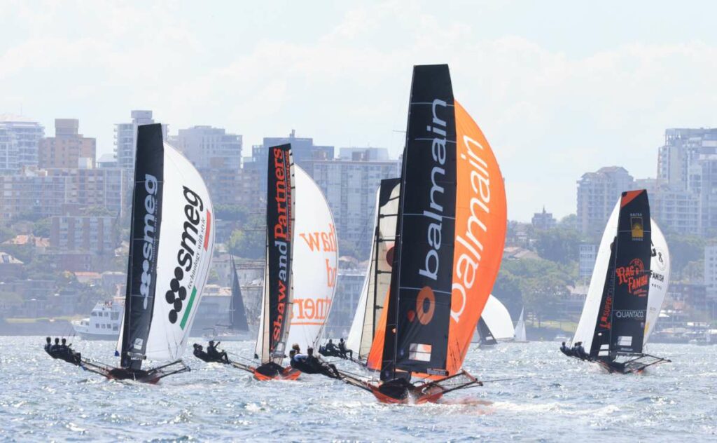 Balmain came from behind to take out Race 1 of the NSW Championship (SailMedia)