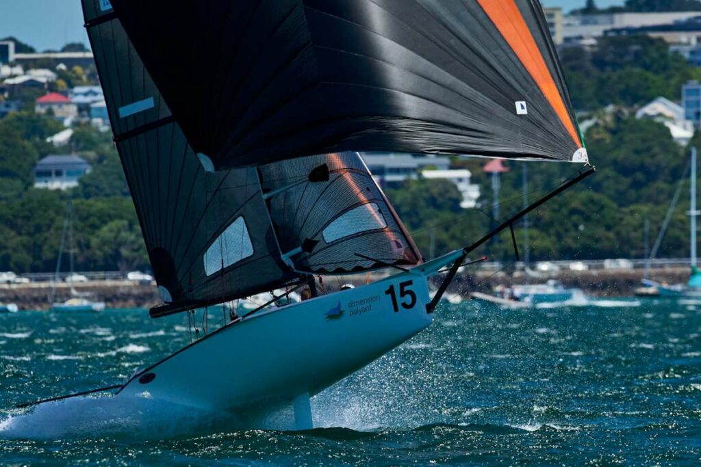 Sydney Sailmakers in flight - courtesy 12ft skiffs