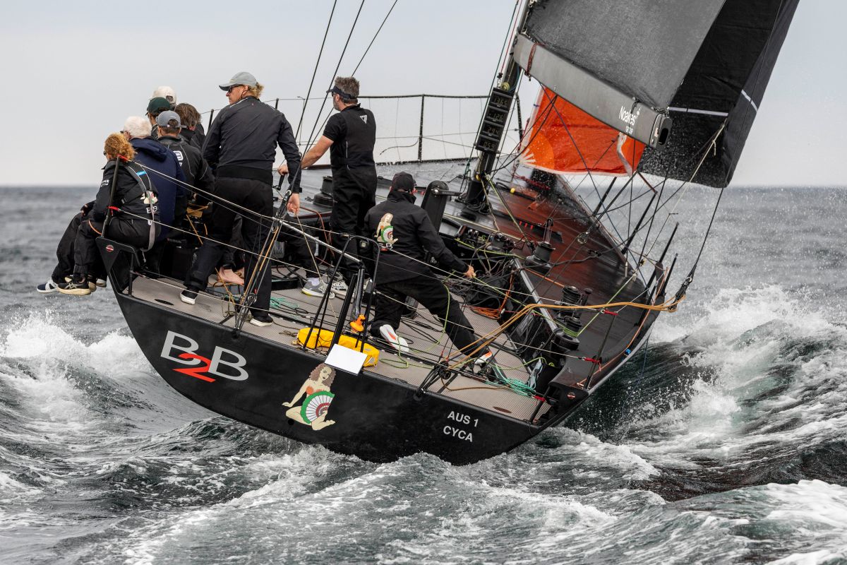 Back 2 Black's first race in Australia resulted in a win - Andrea Francolini, MHYC pic