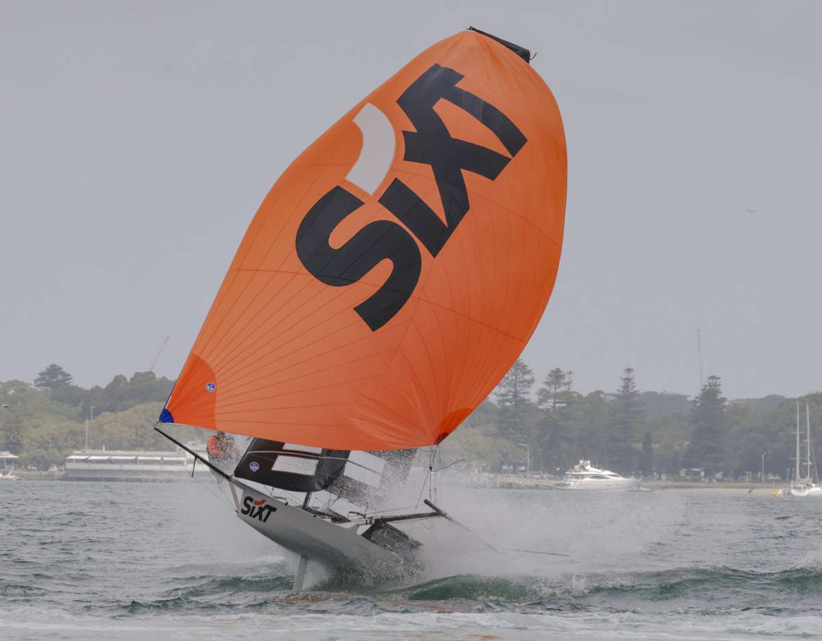 Sixt was an early leader in Race 3 of the NSW Champioonship (SailMedia)