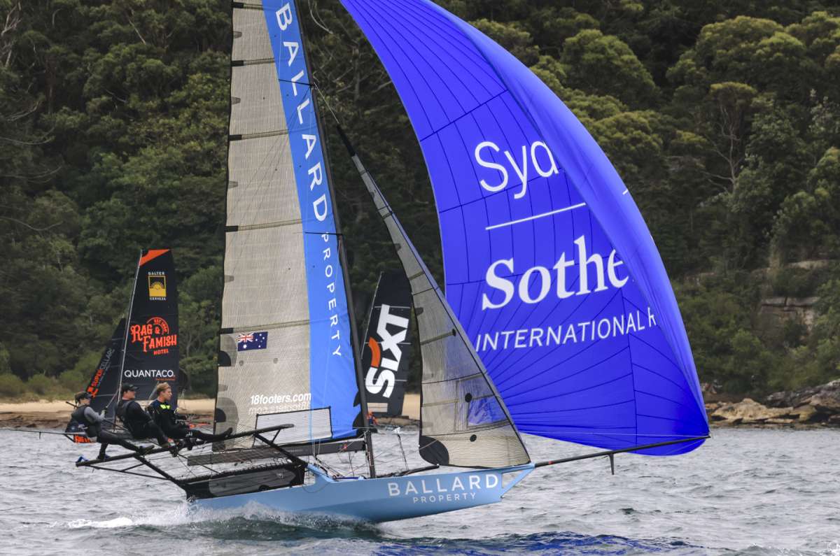 Sotheby's Ballard Property in full flight last Sunday (SailMedia)