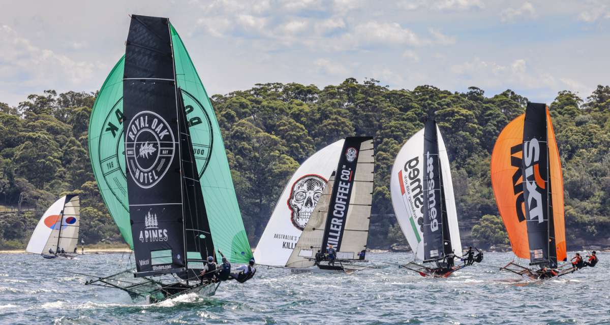 Spinnakers in Race 5 (SailMedia)