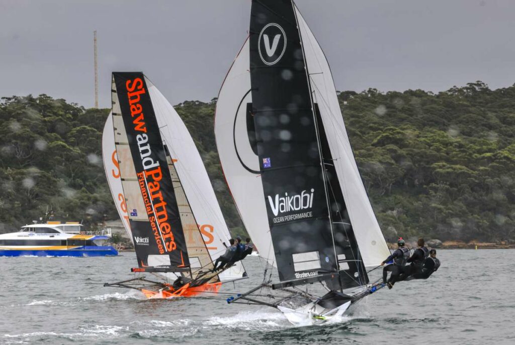 Shaw and Partners and Vaikobi headed for the bottom mark on Day 2 (SailMedia)