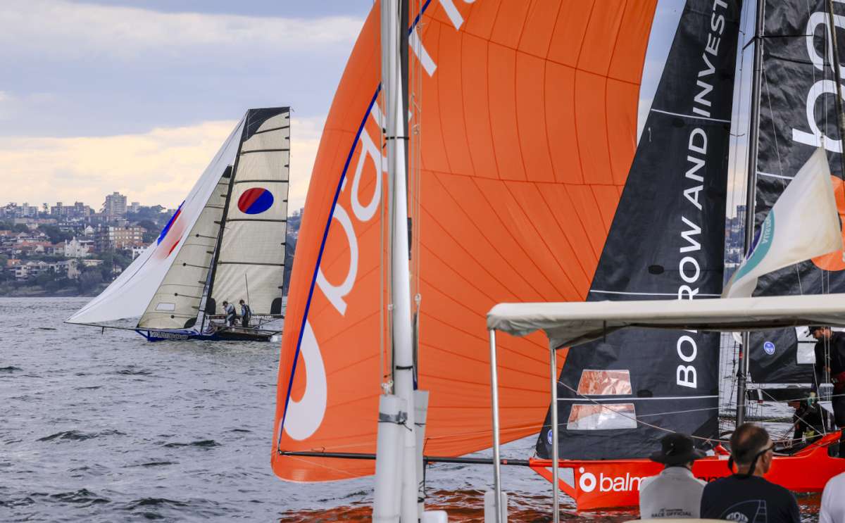 Dead heat for 2nd in Race 7 (SailMedia)