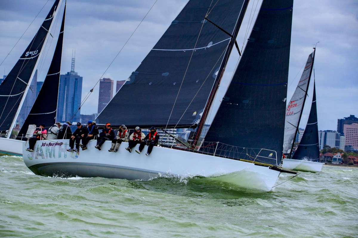 BKT JAMHU, overallprovisional winner of the 2025 Cock of the Bay Yacht Race. Photo credit Michael Currie