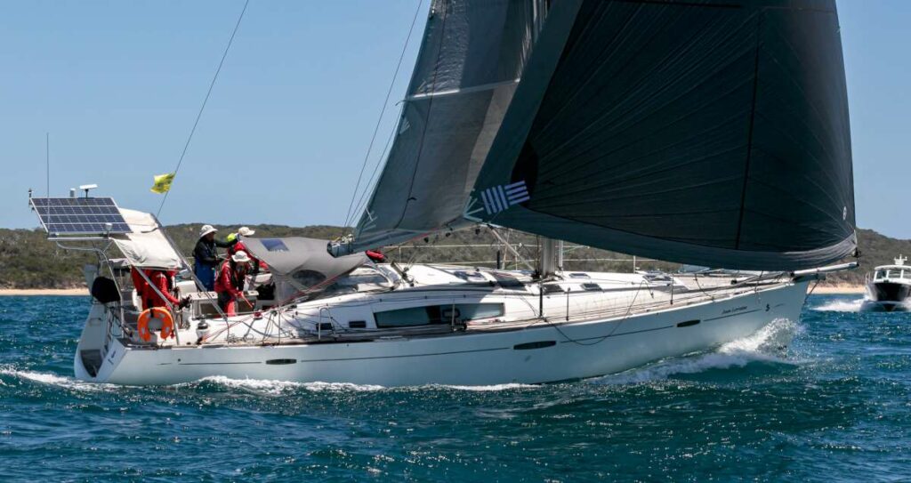 Joan Lorraine is having a great race so far in the 2025 M2H Yacht Race Photo credit Al Dillon