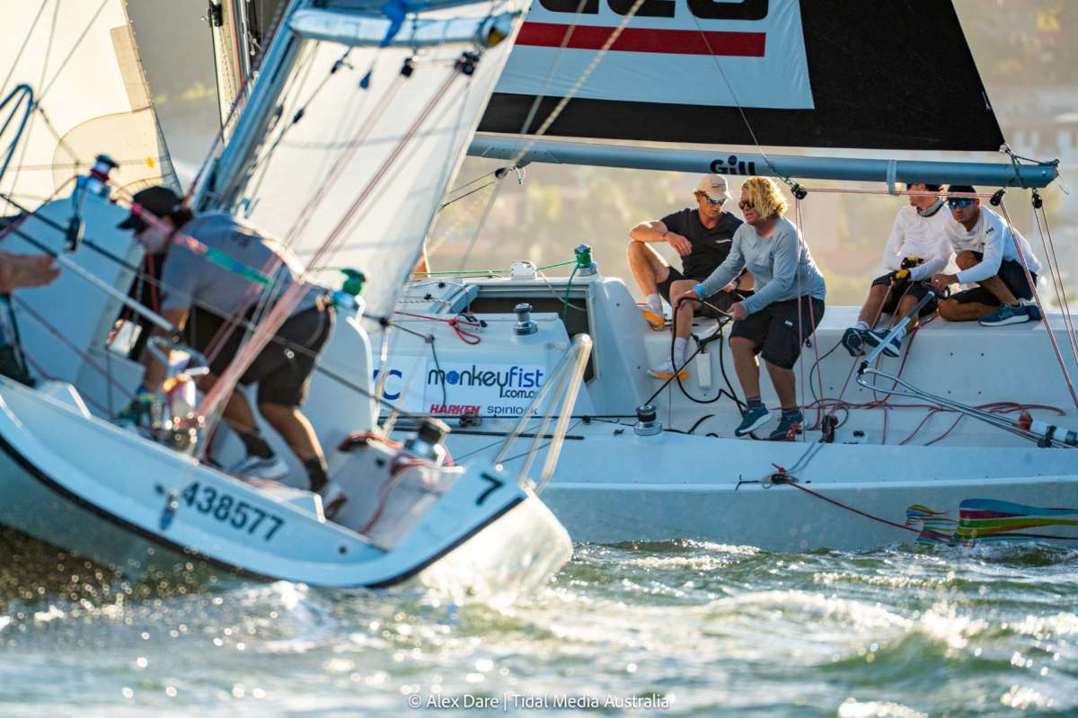 Tapper watching the competition closely - Warren Jones Regatta - Credit Tidal Media