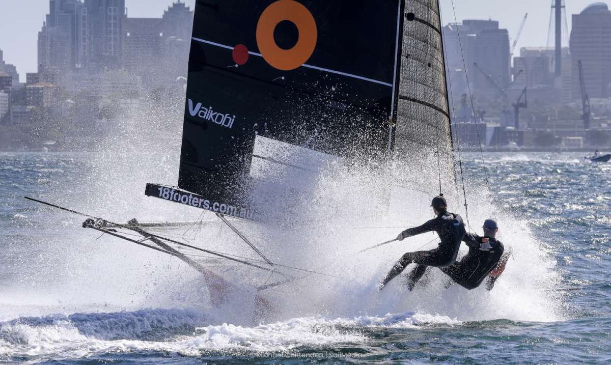 After rounding the weather mark in Race 1 (SailMedia)