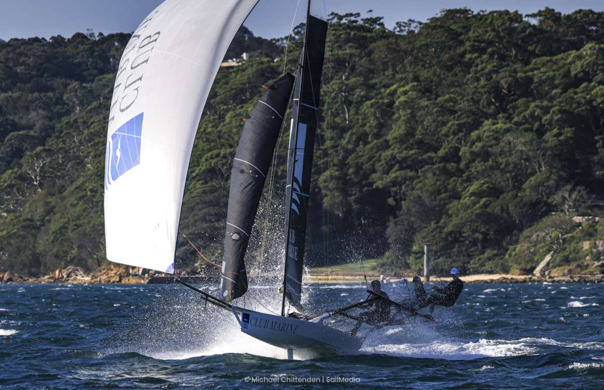 Run to the finish for Club Marine in Race 1 (SailMedia)