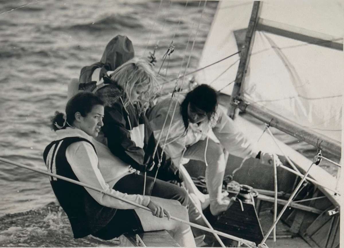 First Female Crew sailing 18foot skiff -1972 2