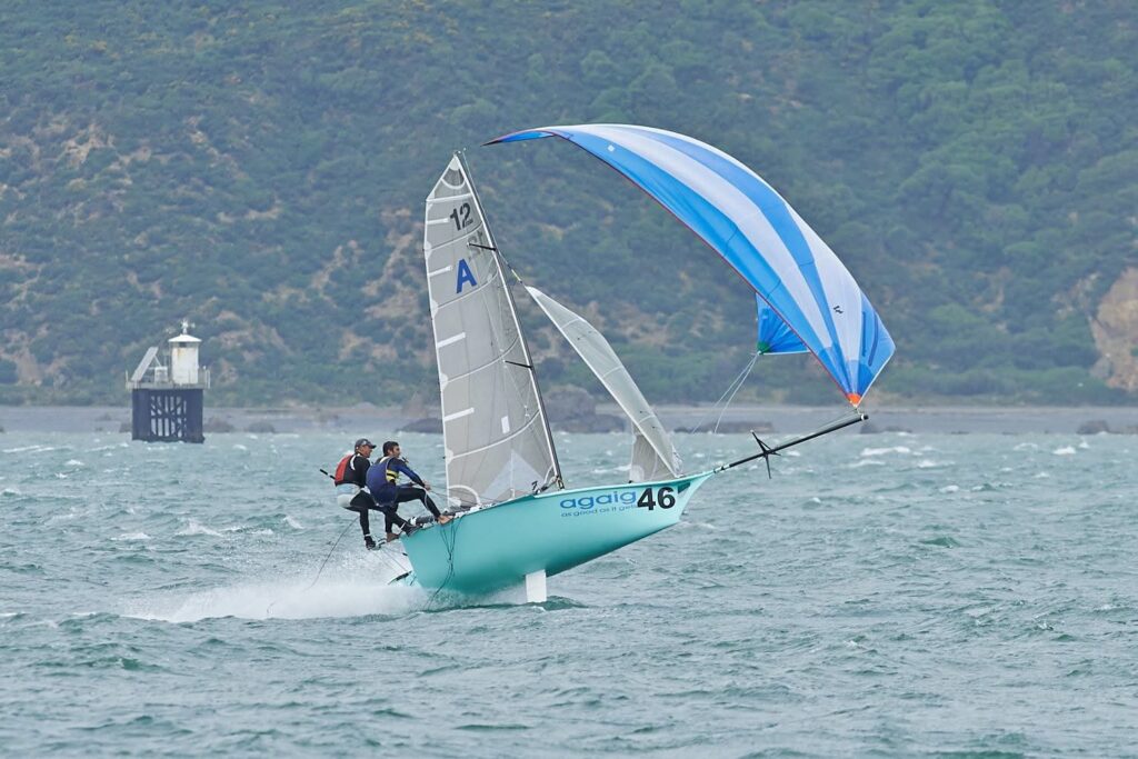 Kiwi front runner As Good As It Gets - pic courtesy12ft skiffs
