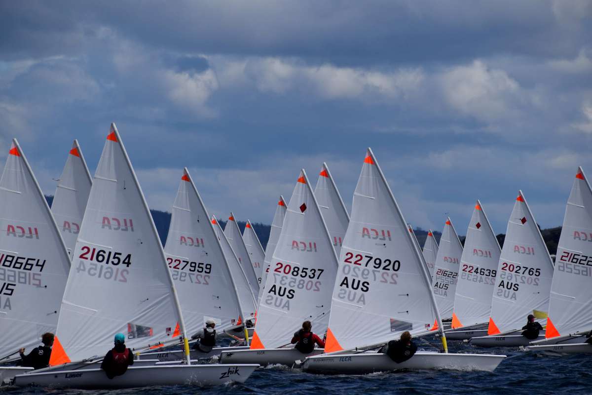 The ILCA 4 Gold Fleet Credit Jane Austin