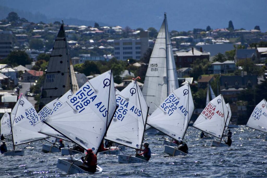 150 Optimist dinghies will be in action on the River Derwent for the next week Credit Jane Austin