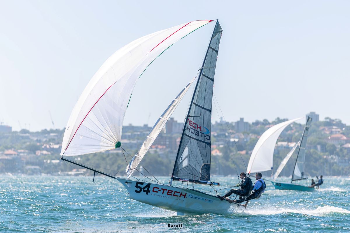 C-Tech (foreground) started slow but finished on the boil to claim second overall - credit @sprottmedia