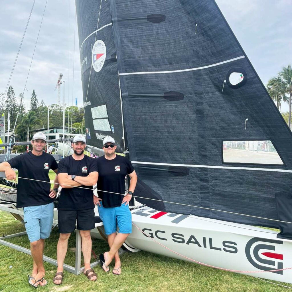 GC Sails 18ft skiff Team 2025-26 (courtesy Brisbane 18s)