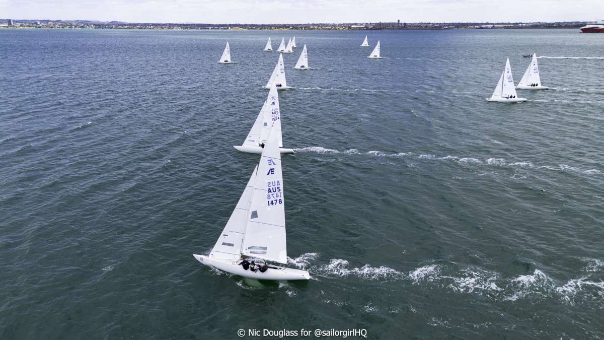 Triad2020 AUS1478 was fast upwind today - Credit - Sunset Media - @sailorgirlhq