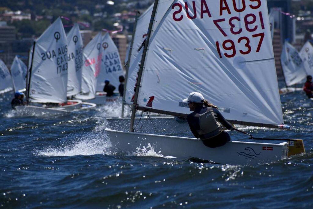 A daring port tack start from Harriet Behrens paid dividends Credit Jane Austin