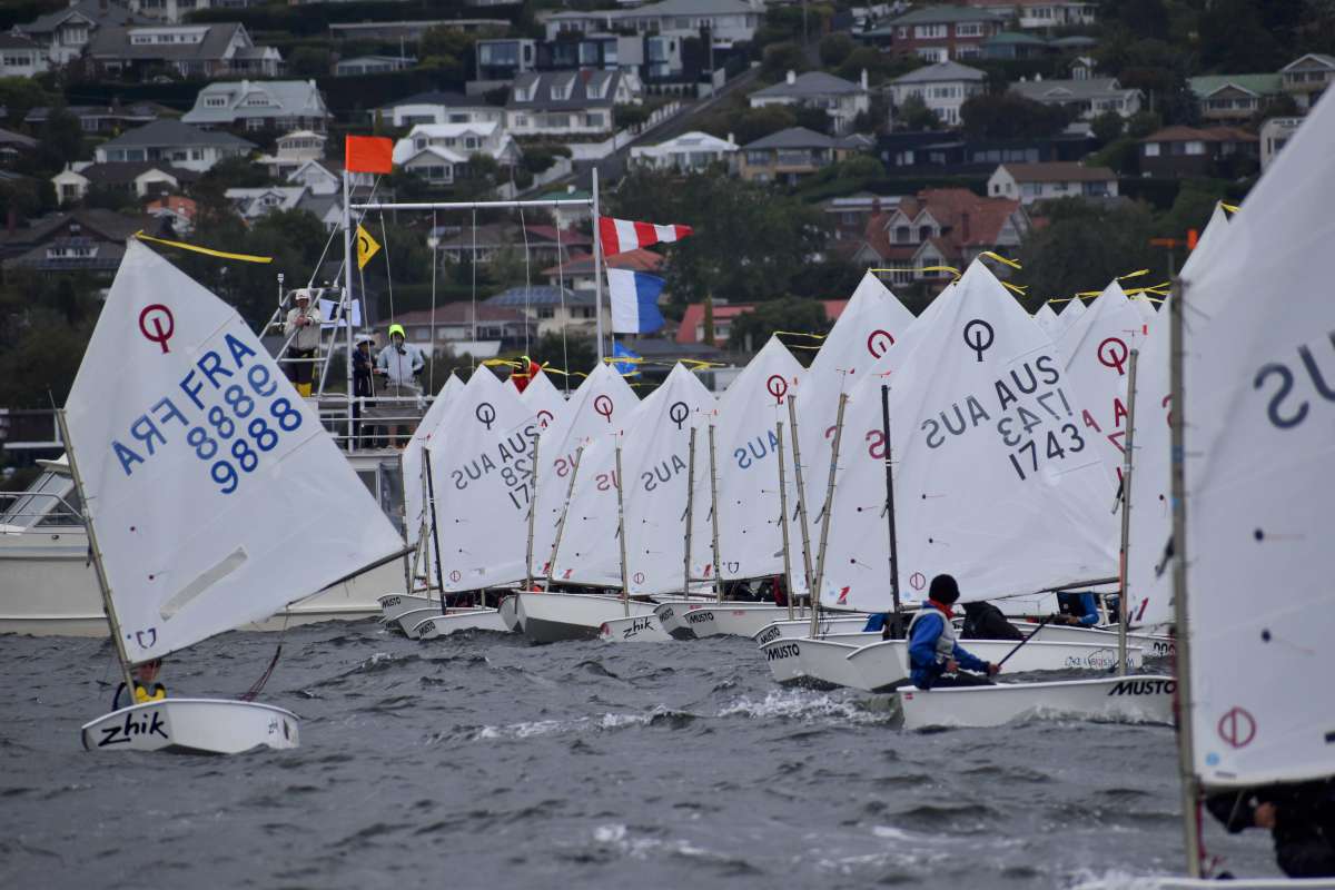 Gold Fleet counting down to the start sequence of the final race of the regatta Credit Jane Austin