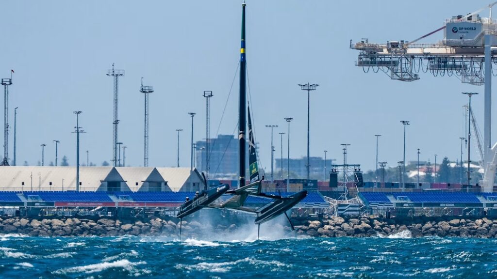 Artemis F50 getting air in Fremantle