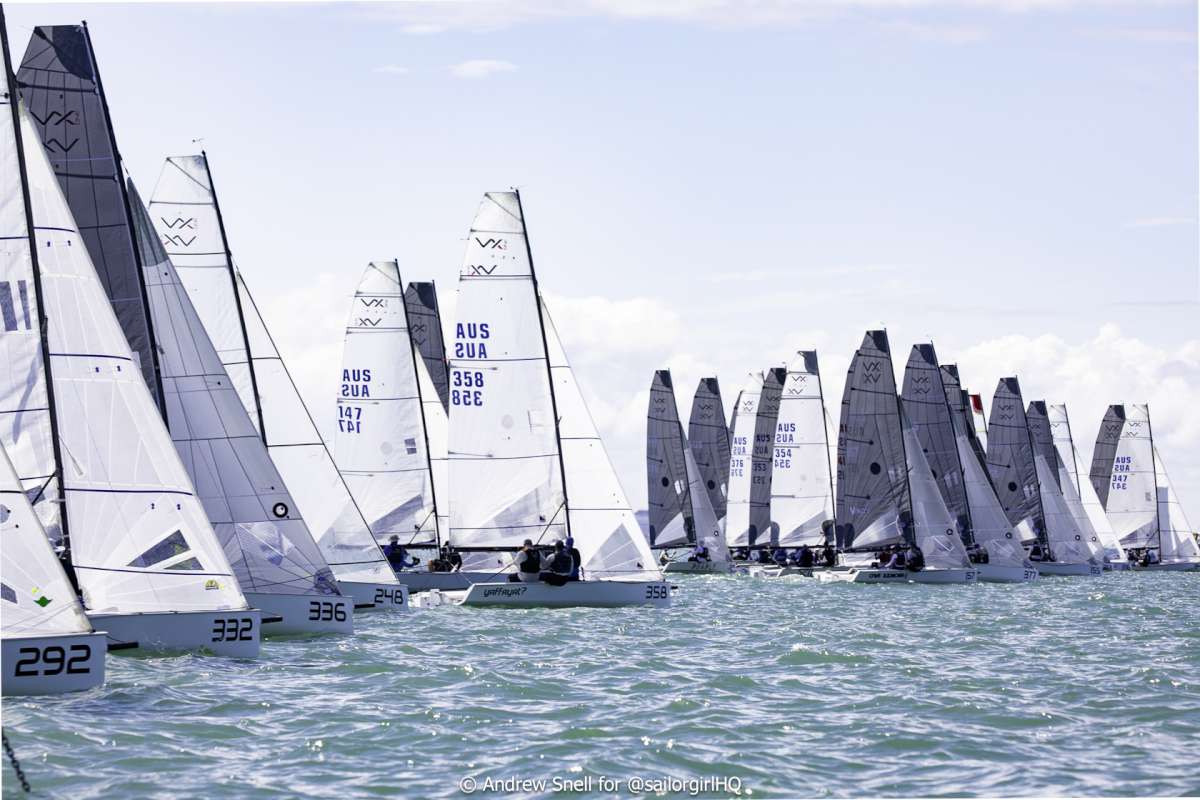 30 VX Ones make for an awesome sight on the start line - Credit - Sunset Media - @sailorgirlhq