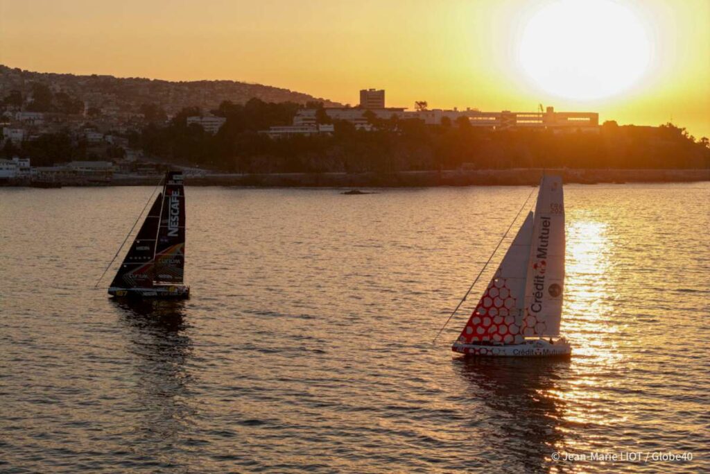 Globe40 - Breathtakingly close finish of 4th leg to Valparaiso in Chile