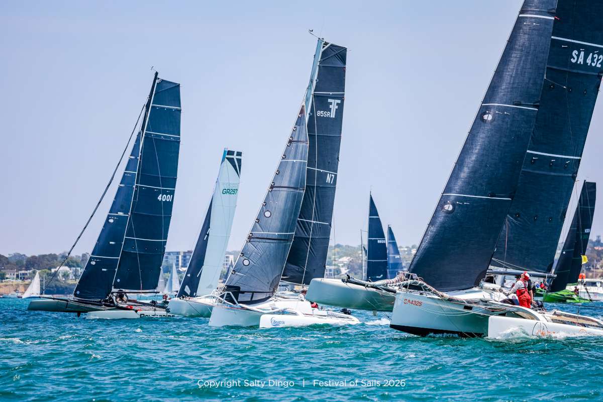 Australian Multihull Championship in full swing - Festival of Sails 2026 © Salty Dingo